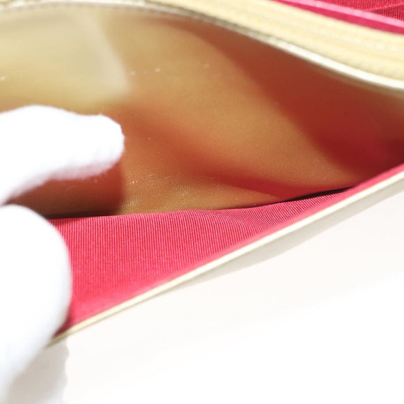 CHANEL Matelasse Chain Shoulder Bag Leather Gold CC Auth 132419