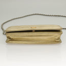 CHANEL Matelasse Chain Shoulder Bag Leather Gold CC Auth 132419-5