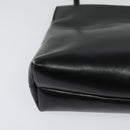 Salvatore Ferragamo Vala Shoulder Bag Leather Black Silver Auth 132421-17