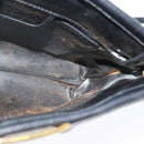 Salvatore Ferragamo Vala Shoulder Bag Leather Black Silver Auth 132421-18