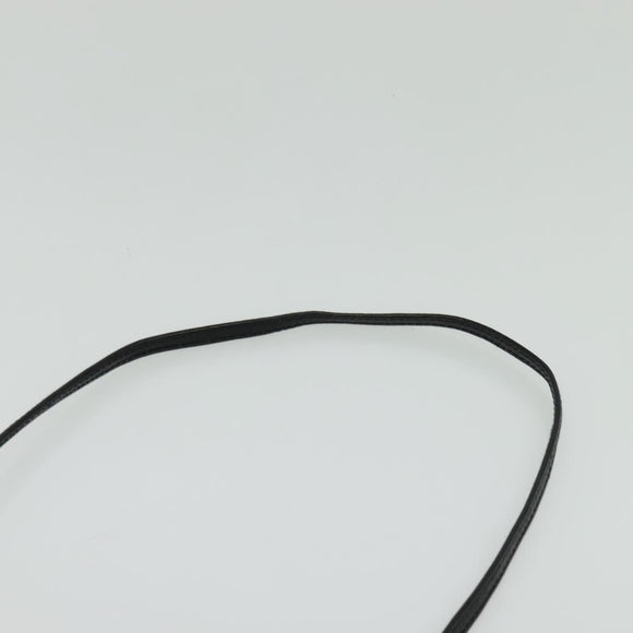 Salvatore Ferragamo Vala Shoulder Bag Leather Black Silver Auth 132421