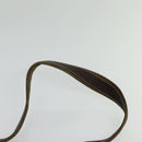 LOEWE Shoulder Bag Suede Brown Gold Auth 132430-8