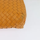 BOTTEGA VENETA INTRECCIATO Shoulder Bag Leather Yellow Auth 132431-13