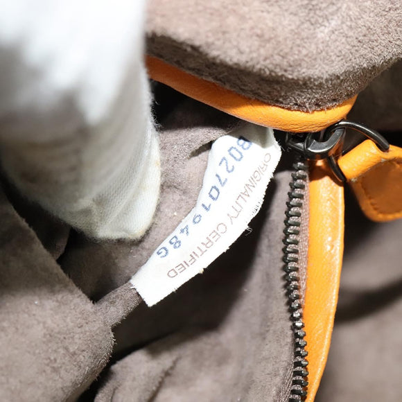 BOTTEGA VENETA INTRECCIATO Shoulder Bag Leather Yellow Auth 132431