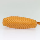 BOTTEGA VENETA INTRECCIATO Shoulder Bag Leather Yellow Auth 132431-9