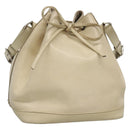 LOUIS VUITTON Epi Petit Noe Shoulder Bag White Yvoire M4084J LV Auth 132439-1