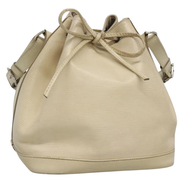 LOUIS VUITTON Epi Petit Noe Shoulder Bag White Yvoire M4084J LV Auth 132439