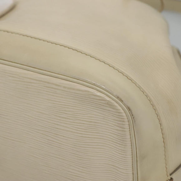 LOUIS VUITTON Epi Petit Noe Shoulder Bag White Yvoire M4084J LV Auth 132439