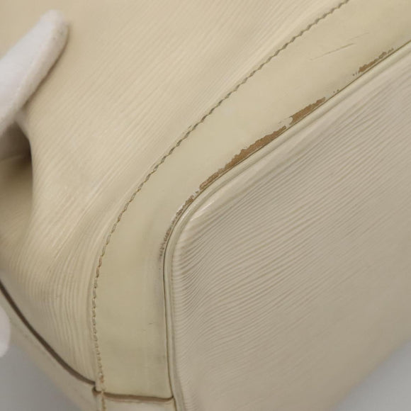 LOUIS VUITTON Epi Petit Noe Shoulder Bag White Yvoire M4084J LV Auth 132439