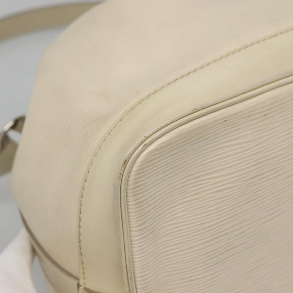 LOUIS VUITTON Epi Petit Noe Shoulder Bag White Yvoire M4084J LV Auth 132439