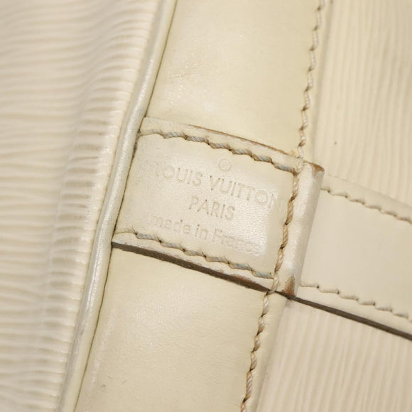 LOUIS VUITTON Epi Petit Noe Shoulder Bag White Yvoire M4084J LV Auth 132439