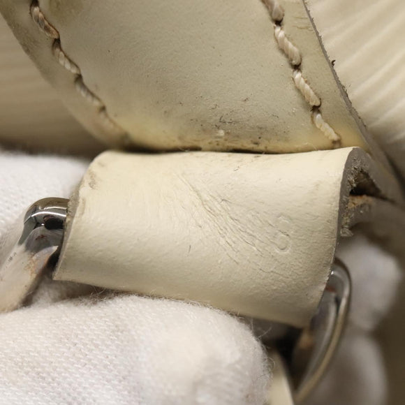 LOUIS VUITTON Epi Petit Noe Shoulder Bag White Yvoire M4084J LV Auth 132439