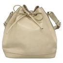 LOUIS VUITTON Epi Petit Noe Shoulder Bag White Yvoire M4084J LV Auth 132439-2