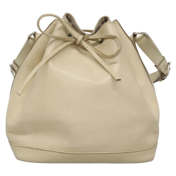 LOUIS VUITTON Epi Petit Noe Shoulder Bag White Yvoire M4084J LV Auth 132439