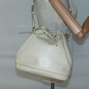 LOUIS VUITTON Epi Petit Noe Shoulder Bag White Yvoire M4084J LV Auth 132439-20