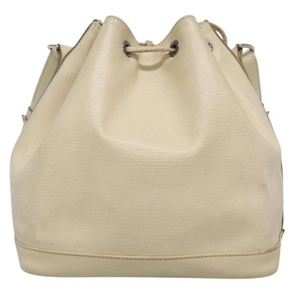 LOUIS VUITTON Epi Petit Noe Shoulder Bag White Yvoire M4084J LV Auth 132439