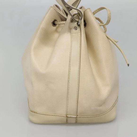 LOUIS VUITTON Epi Petit Noe Shoulder Bag White Yvoire M4084J LV Auth 132439