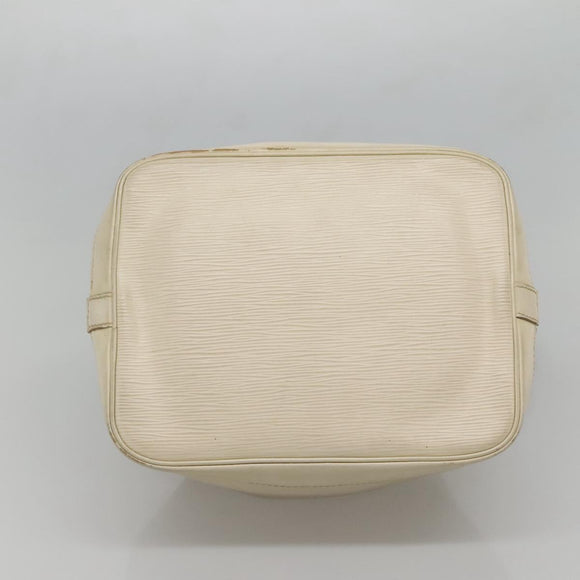LOUIS VUITTON Epi Petit Noe Shoulder Bag White Yvoire M4084J LV Auth 132439