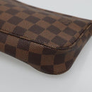 LOUIS VUITTON Damier Ebene Pochette Accessoires Pouch N41206 LV Auth 132441-9