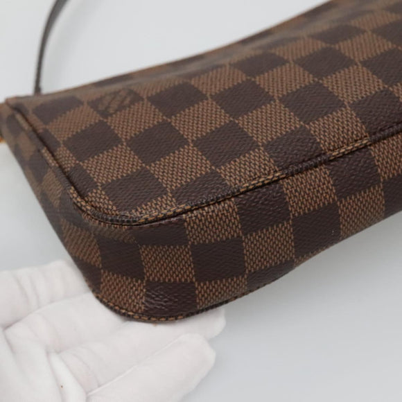 LOUIS VUITTON Damier Ebene Pochette Accessoires Pouch N41206 LV Auth 132441