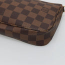 LOUIS VUITTON Damier Ebene Pochette Accessoires Pouch N41206 LV Auth 132441-15
