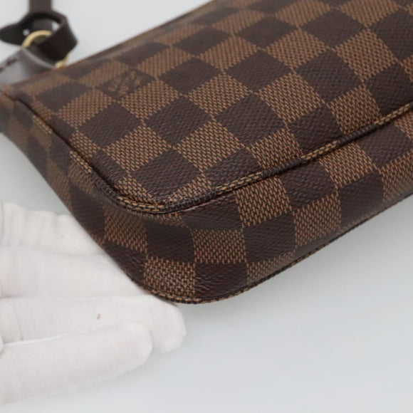 LOUIS VUITTON Damier Ebene Pochette Accessoires Pouch N41206 LV Auth 132441
