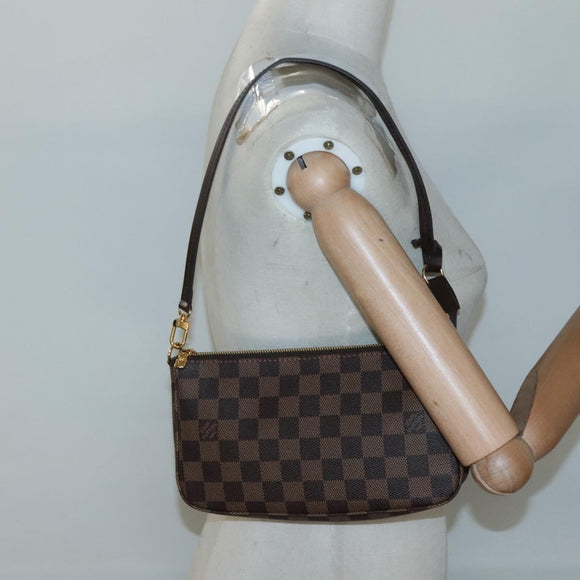 LOUIS VUITTON Damier Ebene Pochette Accessoires Pouch N41206 LV Auth 132441
