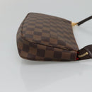 LOUIS VUITTON Damier Ebene Pochette Accessoires Pouch N41206 LV Auth 132441-4