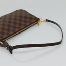 LOUIS VUITTON Damier Ebene Pochette Accessoires Pouch N41206 LV Auth 132441-7