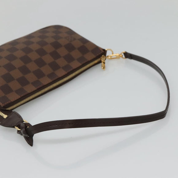 LOUIS VUITTON Damier Ebene Pochette Accessoires Pouch N41206 LV Auth 132441