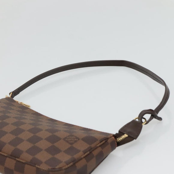 LOUIS VUITTON Damier Ebene Pochette Accessoires Pouch N41206 LV Auth 132441