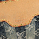 LOUIS VUITTON Monogram Denim Porte Epaul Rey MM Bag Blue M95334 LV Auth 132443V-18