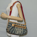 LOUIS VUITTON Monogram Denim Porte Epaul Rey MM Bag Blue M95334 LV Auth 132443V-27