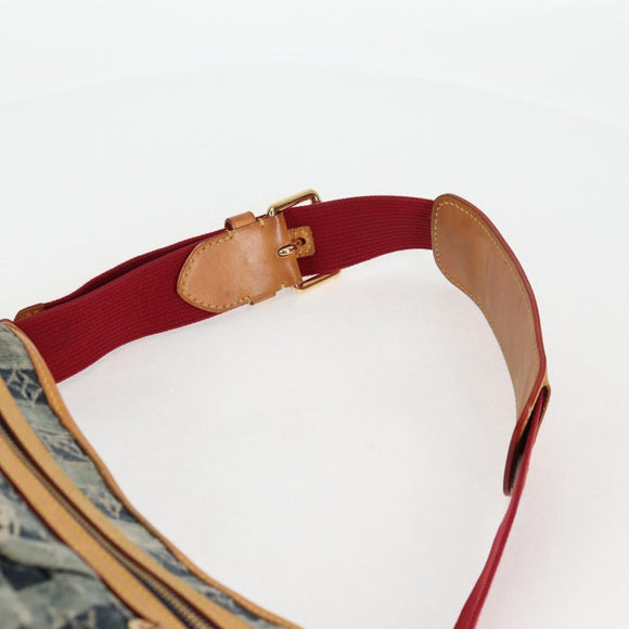 LOUIS VUITTON Monogram Denim Porte Epaul Rey MM Bag Blue M95334 LV Auth 132443V