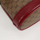 GUCCI Micro GG Supreme Doraemon Collaboration Bag PVC Beige Gold Auth 132450SAM-9
