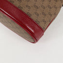 GUCCI Micro GG Supreme Doraemon Collaboration Bag PVC Beige Gold Auth 132450A-17