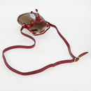 GUCCI Micro GG Supreme Doraemon Collaboration Bag PVC Beige Gold Auth 132450A-7