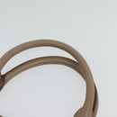 Miu Miu Matelasse Hand Bag Leather 2way Beige Gold Auth 132451-8