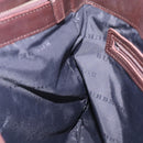 BURBERRY Nova Check Hand Bag Canvas Beige Silver Auth 132453-18