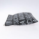 BALENCIAGA Clutch Bag Leather Black 494040 Auth 132454-4