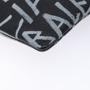 BALENCIAGA Clutch Bag Leather Black 494040 Auth 132454-14