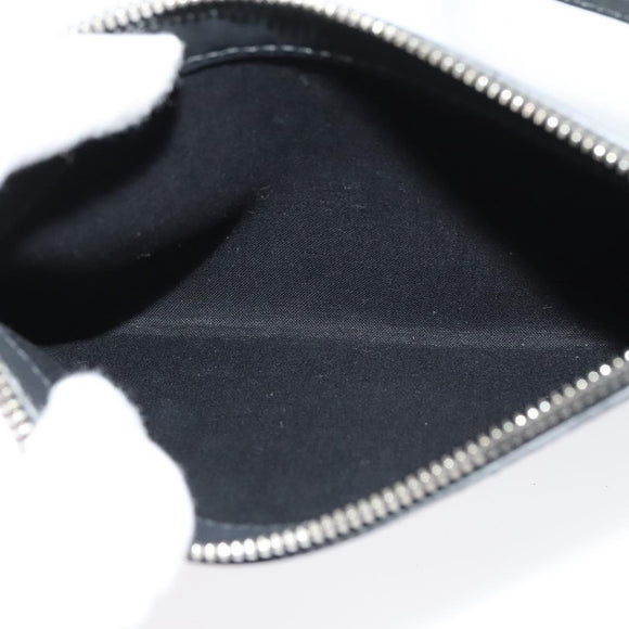 BALENCIAGA Navy Kabas Hand Bag Canvas Ivory Silver Auth 132455