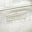 CHANEL Hand Bag Tweed Black Silver CC Auth 132459-18