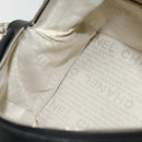 CHANEL Hand Bag Tweed Black Silver CC Auth 132459-20