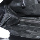 BALLY Chain Tote Bag Leather Black Silver Auth 132476-19