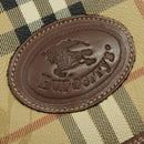 Burberrys Nova Check Shoulder Bag PVC Beige Gold Auth 132477-17