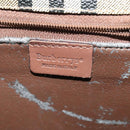 Burberrys Nova Check Shoulder Bag PVC Beige Gold Auth 132477-18