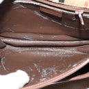 Burberrys Nova Check Shoulder Bag PVC Beige Gold Auth 132477-11