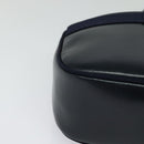 Salvatore Ferragamo Vala Shoulder Bag Leather Navy Gold Auth 132480-10