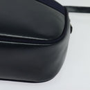 Salvatore Ferragamo Vala Shoulder Bag Leather Navy Gold Auth 132480-11